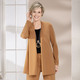 Shirtjacken - Shirtjacke in verschlussloser Form in 4 Farben – Farbe CAMEL – Ansicht 1 Shirtjacken - Shirtjacke in verschlussloser Form in 4 Farben, in Größe 038 bis 054, in Farbe CAMEL – Farbe CAMEL – Ansicht 1