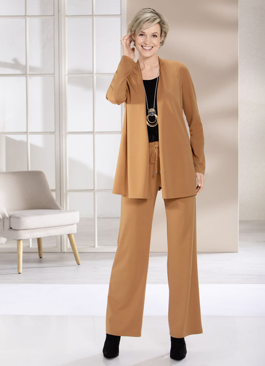 Shirtjacken - Shirtjacke in verschlussloser Form in 4 Farben Ansicht 2 Shirtjacken - Shirtjacke in verschlussloser Form in 4 Farben, in Größe 038 bis 054, in Farbe CAMEL Ansicht 2