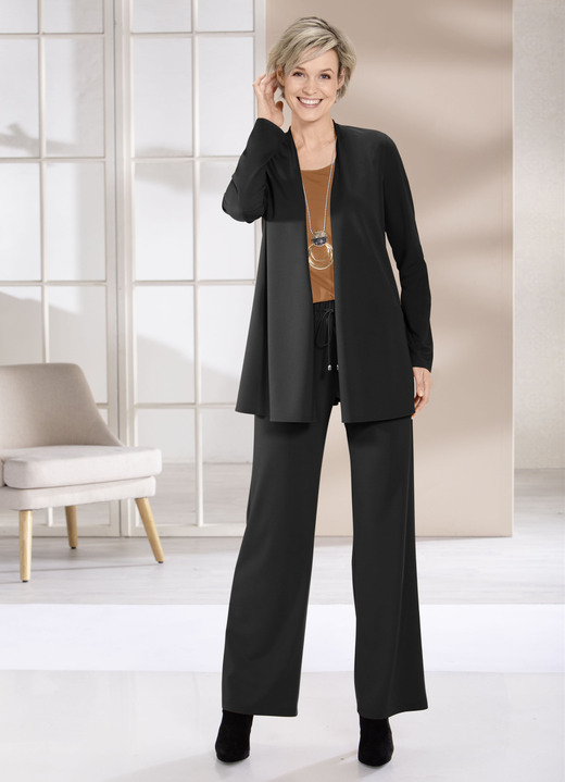 Shirtjacken - Shirtjacke in verschlussloser Form in 4 Farben, in Größe 038 bis 054, in Farbe MARINE Ansicht 8