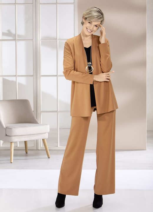Shirtjacken - Shirtjacke in verschlussloser Form in 4 Farben Ansicht 4 Shirtjacken - Shirtjacke in verschlussloser Form in 4 Farben, in Größe 038 bis 054, in Farbe CAMEL Ansicht 4