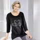 Shirts - Shirt mit edler Strasszier – Farbe SCHWARZ – Ansicht 1 Shirts - Shirt mit edler Strasszier, in Größe 038 bis 052, in Farbe SCHWARZ – Farbe SCHWARZ – Ansicht 1