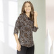 Blusen - Shirtbluse mit Leo-Print – Farbe SCHWARZ-SAND – Ansicht 4 Blusen - Shirtbluse mit Leo-Print, in Größe 036 bis 052, in Farbe SCHWARZ-SAND – Farbe SCHWARZ-SAND – Ansicht 4
