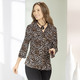 Blusen - Shirtbluse mit Leo-Print – Farbe SCHWARZ-SAND – Ansicht 3 Blusen - Shirtbluse mit Leo-Print, in Größe 036 bis 052, in Farbe SCHWARZ-SAND – Farbe SCHWARZ-SAND – Ansicht 3