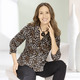 Blusen - Shirtbluse mit Leo-Print – Farbe SCHWARZ-SAND – Ansicht 5 Blusen - Shirtbluse mit Leo-Print, in Größe 036 bis 052, in Farbe SCHWARZ-SAND – Farbe SCHWARZ-SAND – Ansicht 5