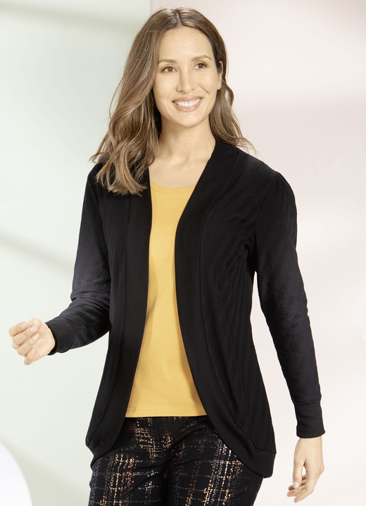 Blusenjacken - Chasuble zum kombinieren, in Größe 036 bis 052, in Farbe SCHWARZ Ansicht 1