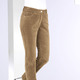 Hosen - Samtweiche Hose in 5-Pocket-Form – Farbe CAMEL – Ansicht 3 Hosen - Samtweiche Hose in 5-Pocket-Form, in Größe 017 bis 050, in Farbe SCHWARZ – Farbe CAMEL – Ansicht 3