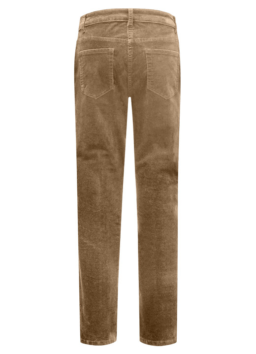 Hosen - Samtweiche Hose in 5-Pocket-Form Ansicht 9 Hosen - Samtweiche Hose in 5-Pocket-Form, in Größe 017 bis 050, in Farbe BORDEAUX Ansicht 9