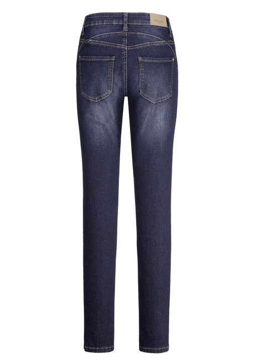 Hosen - Jeans mit Push-up-Effekt, in Größe 017 bis 050, in Farbe DUNKELBLAU Ansicht 2