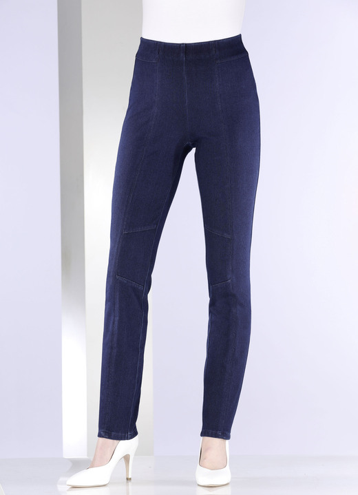 Jeans - Jersey-Hose in Denim-Optik Ansicht 8 Jeans - Jersey-Hose in Denim-Optik, in Größe 018 bis 052, in Farbe SCHWARZ Ansicht 8