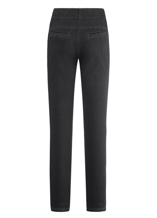 Jeans - Jersey-Hose in Denim-Optik Ansicht 2 Jeans - Jersey-Hose in Denim-Optik, in Größe 018 bis 052, in Farbe SCHWARZ Ansicht 2