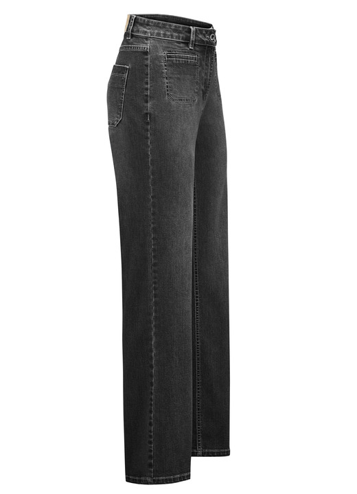 Jeans - Jeans mit modischen Vordertaschen, in Größe 017 bis 050, in Farbe SCHWARZ Ansicht 1