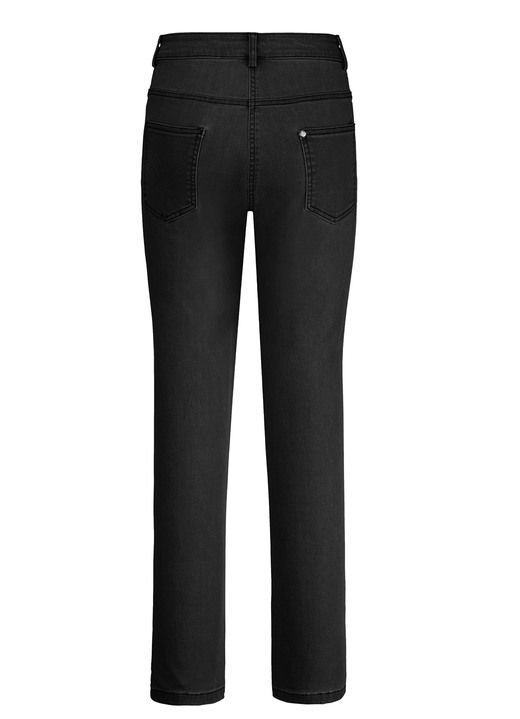 Hosen - Jeans mit schöner Stickerei, in Größe 018 bis 052, in Farbe JEANSBLAU Ansicht 5