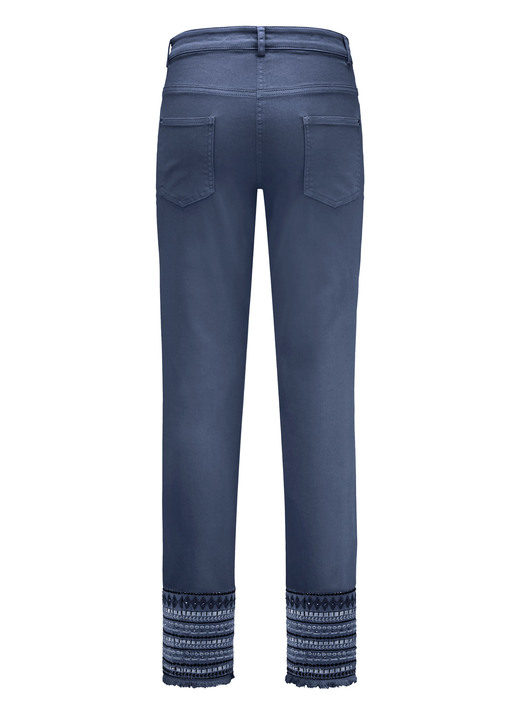 Damenmode - Hose mit aufwendiger Stickerei im Ethno-Stil, in Größe 017 bis 050, in Farbe GRAU Ansicht 6