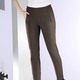 Damenmode - Hose mit Reißverschluss-Taschen, in Größe 018 bis 052, in Farbe COGNAC MELIERT – Farbe COGNAC MELIERT – Ansicht 3