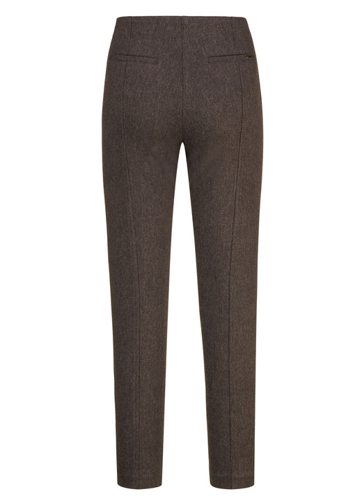 Hosen - Hose mit Reißverschluss-Taschen, in Größe 018 bis 052, in Farbe COGNAC MELIERT Ansicht 2