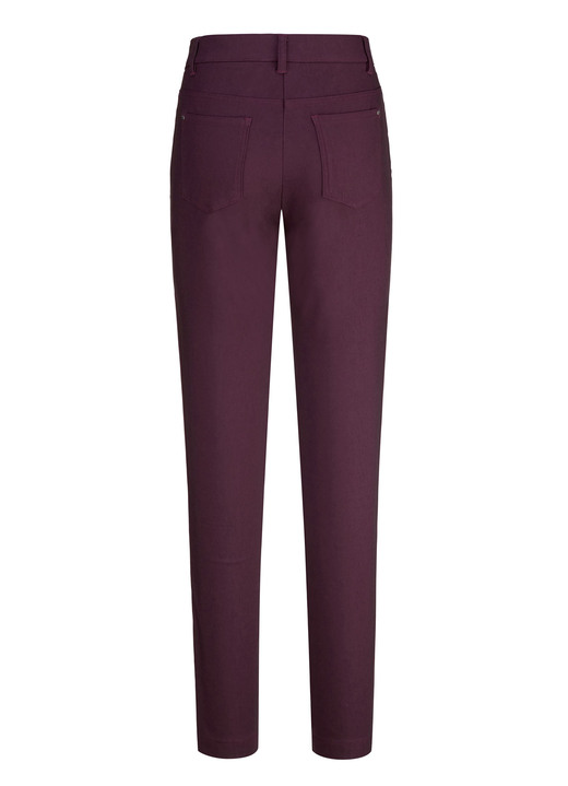 Damenmode - Hose in 4-Pocket Form Ansicht 2 Damenmode - Hose in 4-Pocket Form, in Größe 017 bis 050, in Farbe BROMBEER Ansicht 2