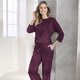 Klaus Modelle - Angesagte Hose in modischer Weite – Farbe BORDEAUX – Ansicht 4 Klaus Modelle - Angesagte Hose in modischer Weite, in Größe 018 bis 052, in Farbe SCHWARZ – Farbe BORDEAUX – Ansicht 4