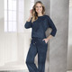 Klaus Modelle - Angesagte Hose in modischer Weite – Farbe MARINE – Ansicht 4 Klaus Modelle - Angesagte Hose in modischer Weite, in Größe 018 bis 052, in Farbe SCHWARZ – Farbe MARINE – Ansicht 4
