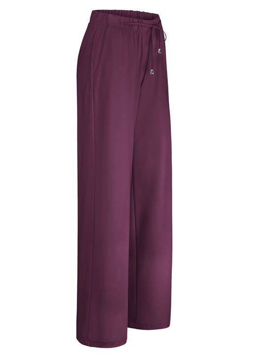 Klaus Modelle - Angesagte Hose in modischer Weite, in Größe 018 bis 052, in Farbe BORDEAUX Ansicht 1