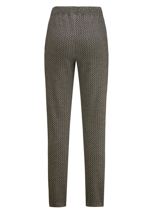 Damenmode - Hose in Fischgrat-Dessinierung Ansicht 2 Damenmode - Hose in Fischgrat-Dessinierung, in Größe 018 bis 052, in Farbe SCHWARZ-ANTHRAZIT-BEIGE Ansicht 2