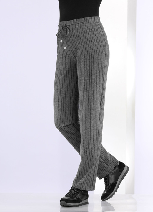 Damenmode - Hose im Joggpant-Style, in Größe 018 bis 052, in Farbe CAMEL-SCHWARZ Ansicht 6