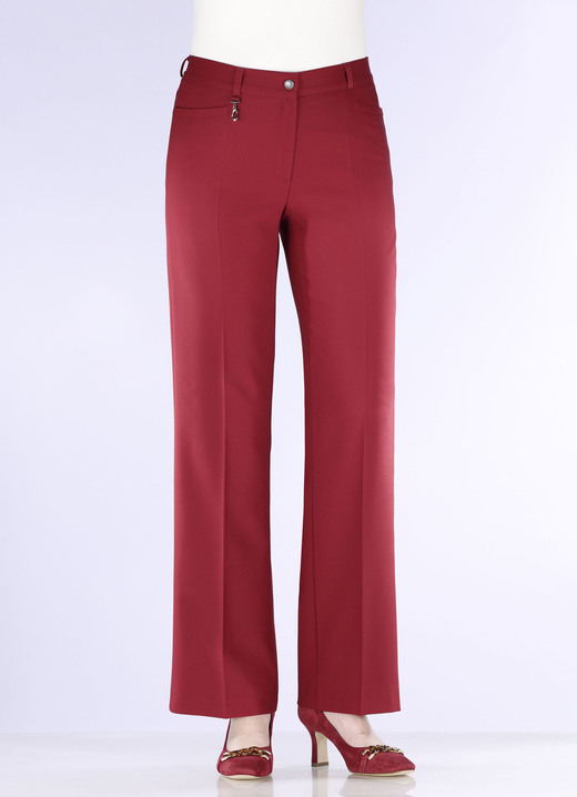 Hosen - Elegante Hose mit apartem Zieranhänger, in Größe 019 bis 054, in Farbe COGNAC Ansicht 6