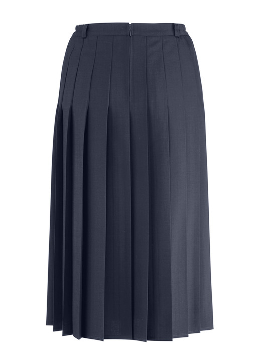 Röcke - Rock mit figurgünstigen Rundumfalten, in Größe 019 bis 054, in Farbe MARINE Ansicht 3