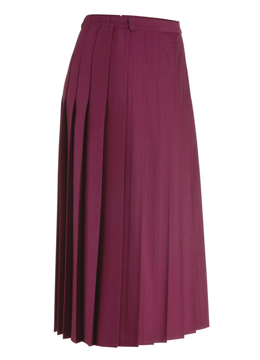 Röcke - Rock mit figurgünstigen Rundumfalten, in Größe 019 bis 054, in Farbe MARINE Ansicht 5