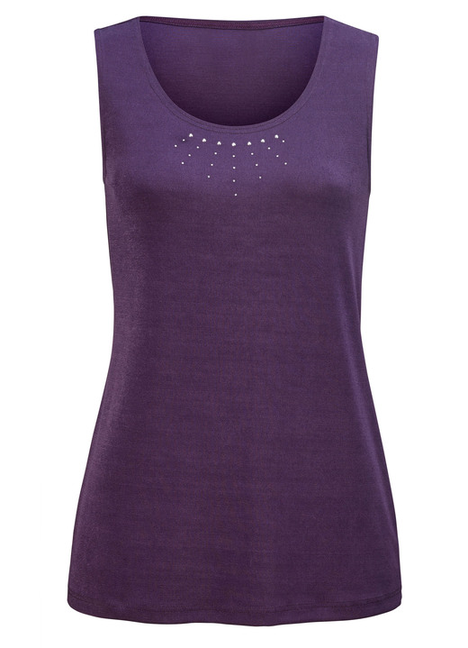 Shirts - Hinreißendes Twin-Set, in Größe 038 bis 056, in Farbe VIOLETT Ansicht 3