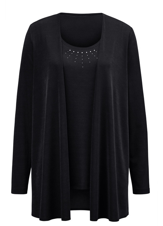 Shirts - Hinreißendes Twin-Set, in Größe 038 bis 056, in Farbe VIOLETT Ansicht 6