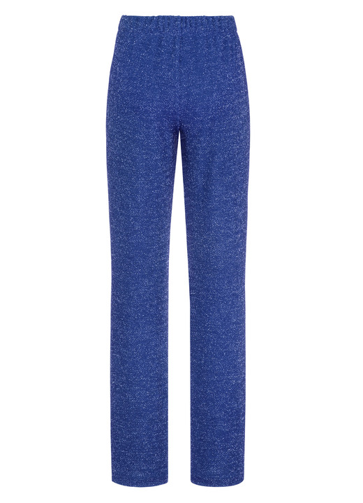 Damenmode - Hose mit edel funkelndem Glanzgarn, in Größe 017 bis 052, in Farbe BEERE Ansicht 6