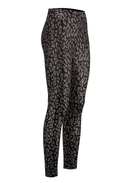 Leggings - Leggings, in Größe 036 bis 054, in Farbe SCHWARZ-KUPFERFARBEN Ansicht 1