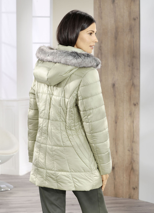 Jacken, Mäntel, Blazer - Jacke mit abnehmbarer Kapuze Ansicht 2 Jacken, Mäntel, Blazer - Jacke mit abnehmbarer Kapuze, in Größe 036 bis 054, in Farbe LINDGRÜN Ansicht 2