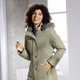 Jacken, Mäntel, Blazer - Longjacke mit abnehmbarem Kunstpelz-Besatz – Farbe HELLGRÜN – Ansicht 1 Jacken, Mäntel, Blazer - Longjacke mit abnehmbarem Kunstpelz-Besatz, in Größe 038 bis 054, in Farbe SCHOKOBRAUN – Farbe HELLGRÜN – Ansicht 1