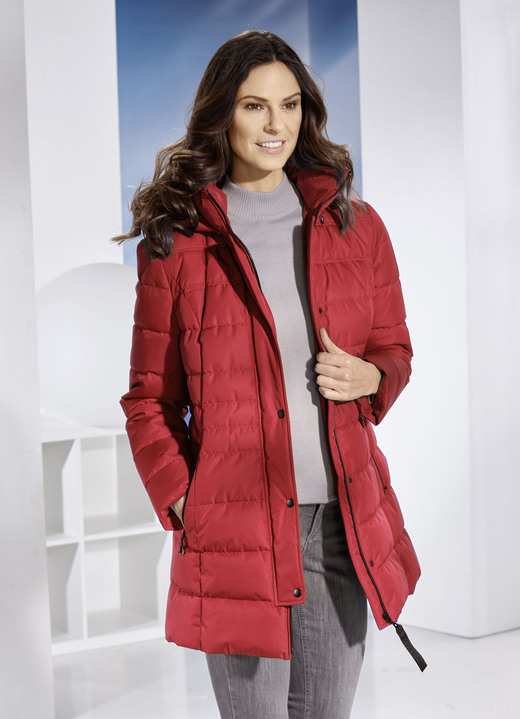 Jacken, Mäntel, Blazer - Funktionsjacke mit abnehmbarer Kapuze, in Größe 018 bis 052, in Farbe INDIGOBLAU Ansicht 3