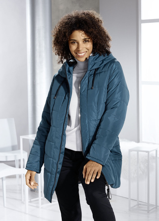 Jacken, Mäntel, Blazer - Longjacke mit 2-Wege-Reißverschluss Ansicht 3 Jacken, Mäntel, Blazer - Longjacke mit 2-Wege-Reißverschluss, in Größe 038 bis 054, in Farbe LAGUNE Ansicht 3