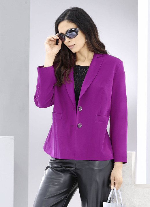 - Blazer mit Reverskragen, in Größe 034 bis 052, in Farbe MAGENTA Ansicht 1