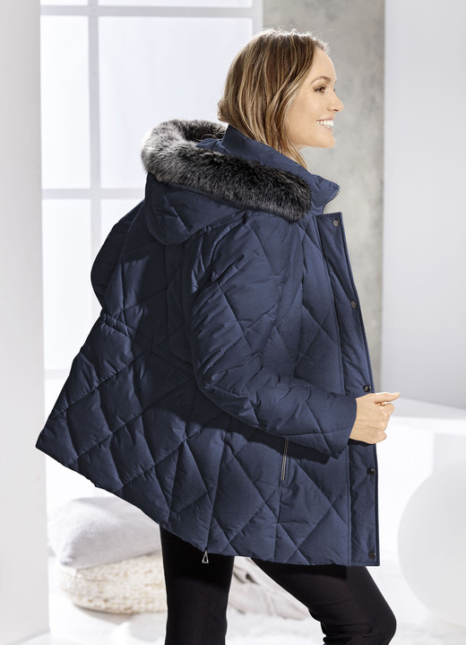 Jacken, Mäntel, Blazer - Jacke mit Reißverschluss an den Seitenschlitzen Jacken, Mäntel, Blazer - Jacke mit Reißverschluss an den Seitenschlitzen, in Größe 036 bis 054, in Farbe NAVY