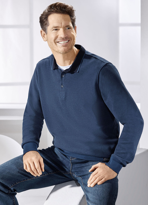 Hemden, Pullover & Shirts - Poloshirt von „Milano Italy“, in Größe 3XL (64/66) bis XXL (60/62), in Farbe DUNKELBLAU Ansicht 1