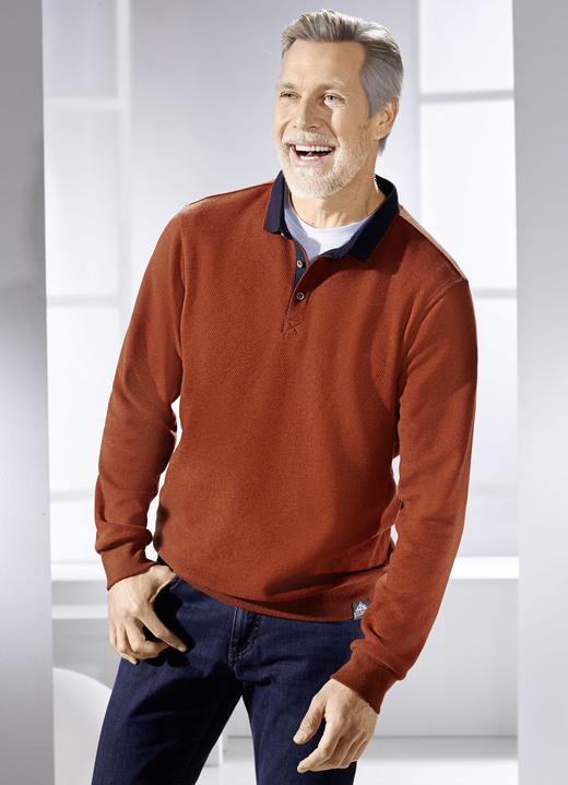 Hemden, Pullover & Shirts - Poloshirt von „Milano Italy“, in Größe 3XL (64/66) bis XXL (60/62), in Farbe DUNKELBLAU Ansicht 3