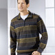 Hemden, Pullover & Shirts - Troyer aus reiner Baumwolle, in Größe 3XL (64/66) bis XXL (60/62), in Farbe MESSING-ANTHRAZIT-GRAU – Farbe MESSING-ANTHRAZIT-GRAU – Ansicht 2