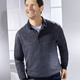 Hemden, Pullover & Shirts - Poloshirt mit Strickkragen – Farbe MARINE MELIERT – Ansicht 1 Hemden, Pullover & Shirts - Poloshirt mit Strickkragen, in Größe 046 bis 064, in Farbe MARINE MELIERT – Farbe MARINE MELIERT – Ansicht 1
