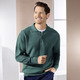 Hemden, Pullover & Shirts - Polopullover mit kurzer Knopfleiste in 3 Farben, in Größe 3XL(64/66) bis XXL(60/62), in Farbe BLAU