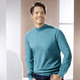 Hemden, Pullover & Shirts - Pullover mit Stehkragen in 4 Farben, in Größe L(52/54) bis XXL(60/62), in Farbe PETROL