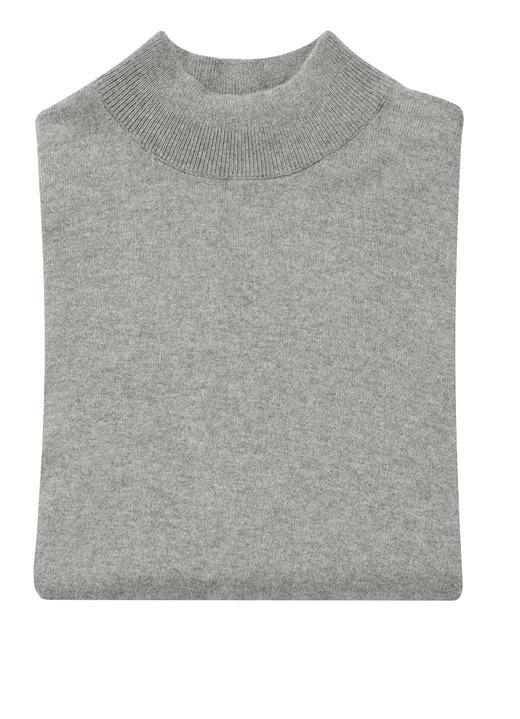 Hemden, Pullover & Shirts - Pullover mit Stehkragen in 4 Farben, in Größe L(52/54) bis XXL(60/62), in Farbe PETROL Ansicht 4