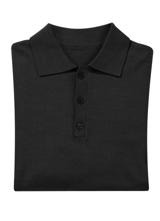 Polopullover mit kurzer Knopfleiste in 4 Farben