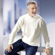 Hemden, Pullover & Shirts - Pullover mit Strukturdessin in 3 Farben – Farbe WOLLWEISS – Ansicht 2 Hemden, Pullover & Shirts - Pullover mit Strukturdessin in 3 Farben, in Größe 046 bis 062, in Farbe MARINE – Farbe WOLLWEISS – Ansicht 2