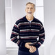 Hemden, Pullover & Shirts - Polopullover mit kurzem Reißverschluss in 2 Farben – Farbe MARINE – Ansicht 1 Hemden, Pullover & Shirts - Polopullover mit kurzem Reißverschluss in 2 Farben, in Größe 046 bis 062, in Farbe MARINE – Farbe MARINE – Ansicht 1