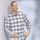 - Kariertes Hemd mit Button-Down-Kragen, in Größe 3XL(47/48) bis XXL(45/46), in Farbe WEISS-SCHWARZ – Farbe WEISS-SCHWARZ – Ansicht 2