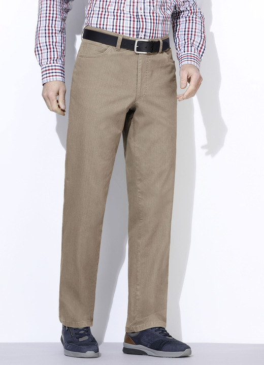 Hosen - Kombifreundliche Hose in 4 Farben, in Größe 024 bis 064, in Farbe JEANSBLAU Ansicht 4